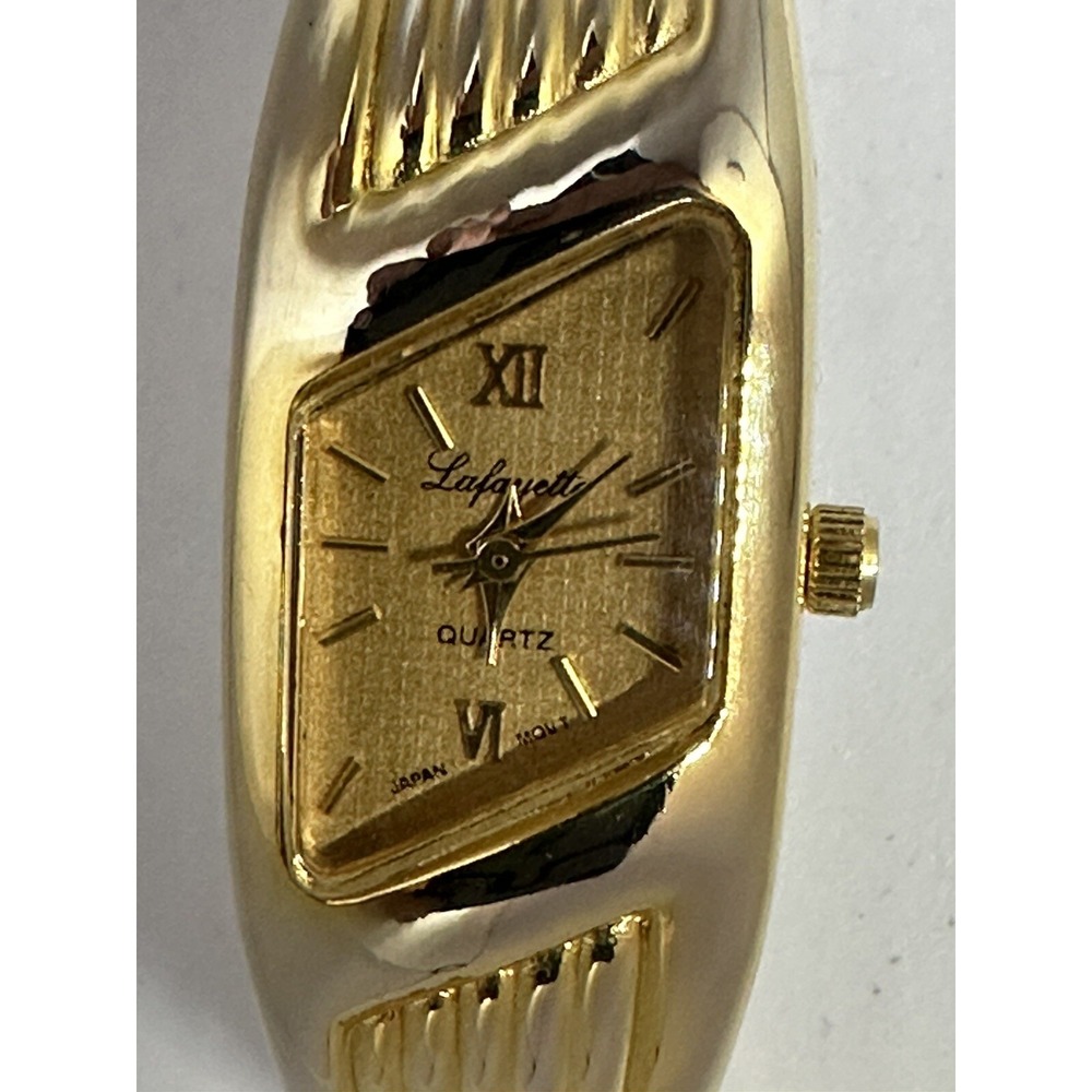 Lafayette Watch Gold Toned New Battery Womens 18MM Z‎